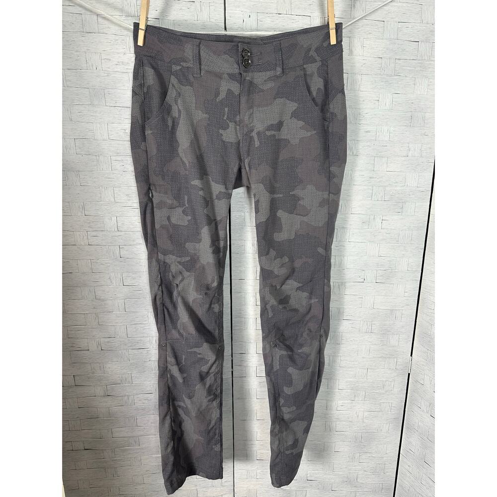 Prana Women's Pants in Gray Camo Size 6 regular